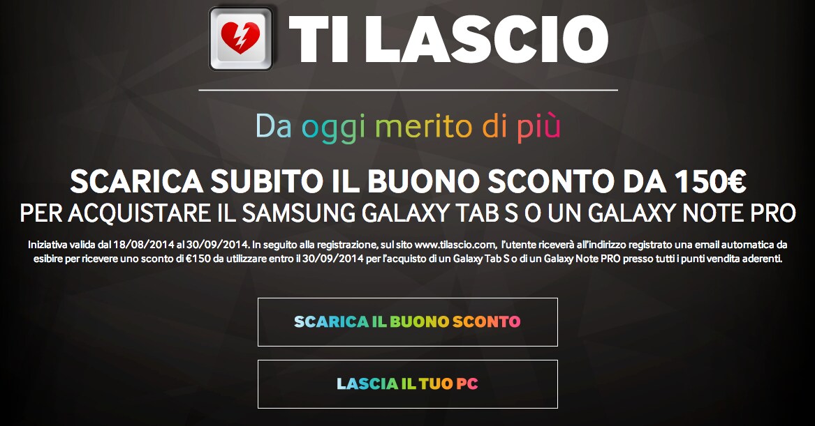 Offerta Samsung: Galaxy Tab S e Galaxy Note PRO scontati di 150€ fino al 30 settembre