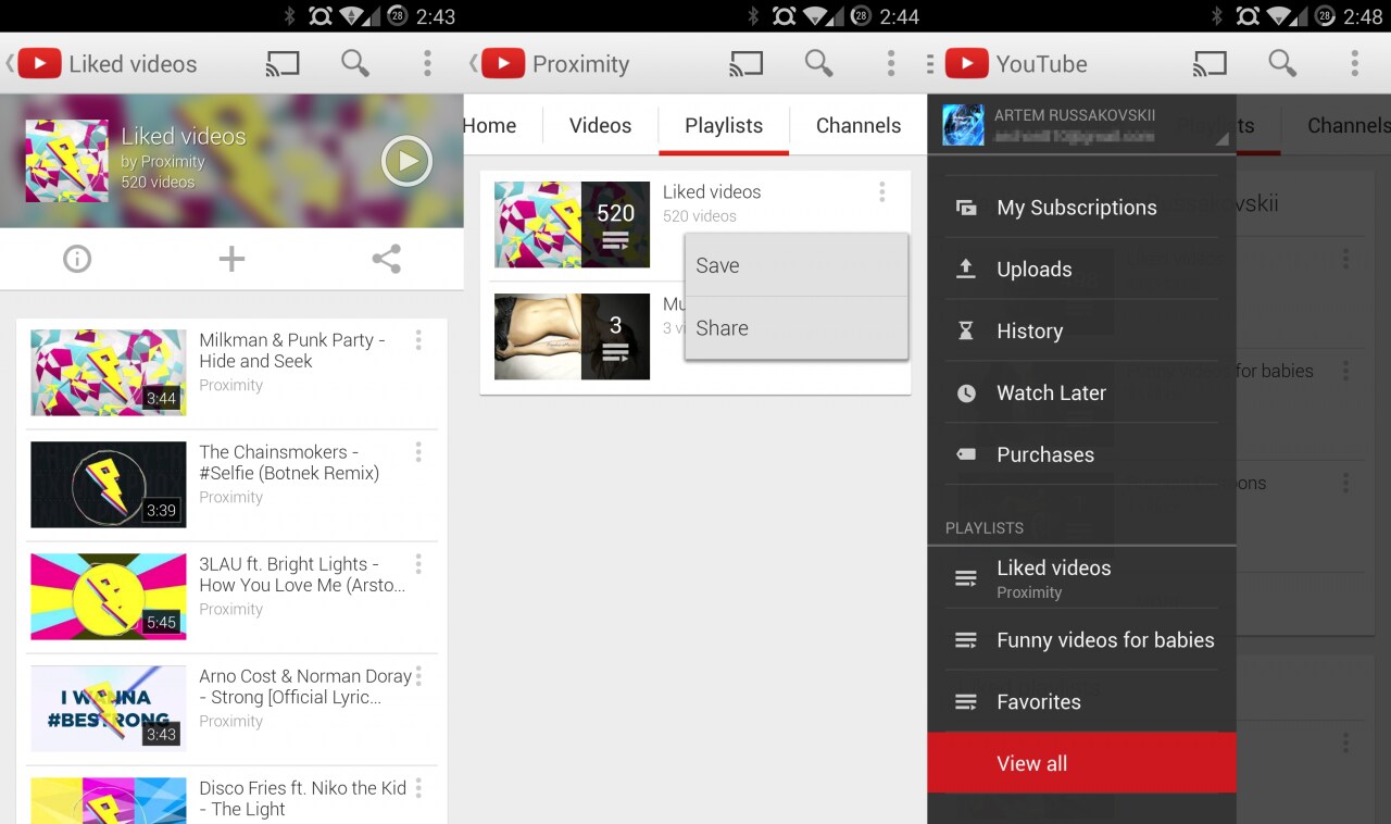 YouTube si aggiorna alla 5.9 con novità per le playlist (download apk)