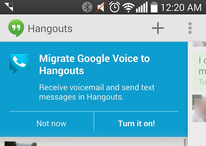 Google Voice è adesso integrato in Hangouts (foto)
