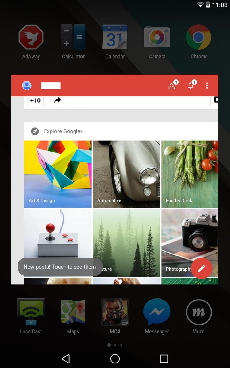 Alcuni utenti riportano Google+ e Play Edicola in finestra sulla preview di Android L (foto)