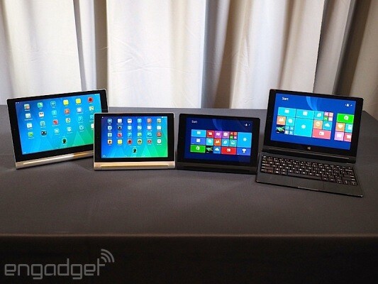Lenovo ci riprova con gli Yoga Tablet Android, ora anche con proiettore integrato (foto e video)