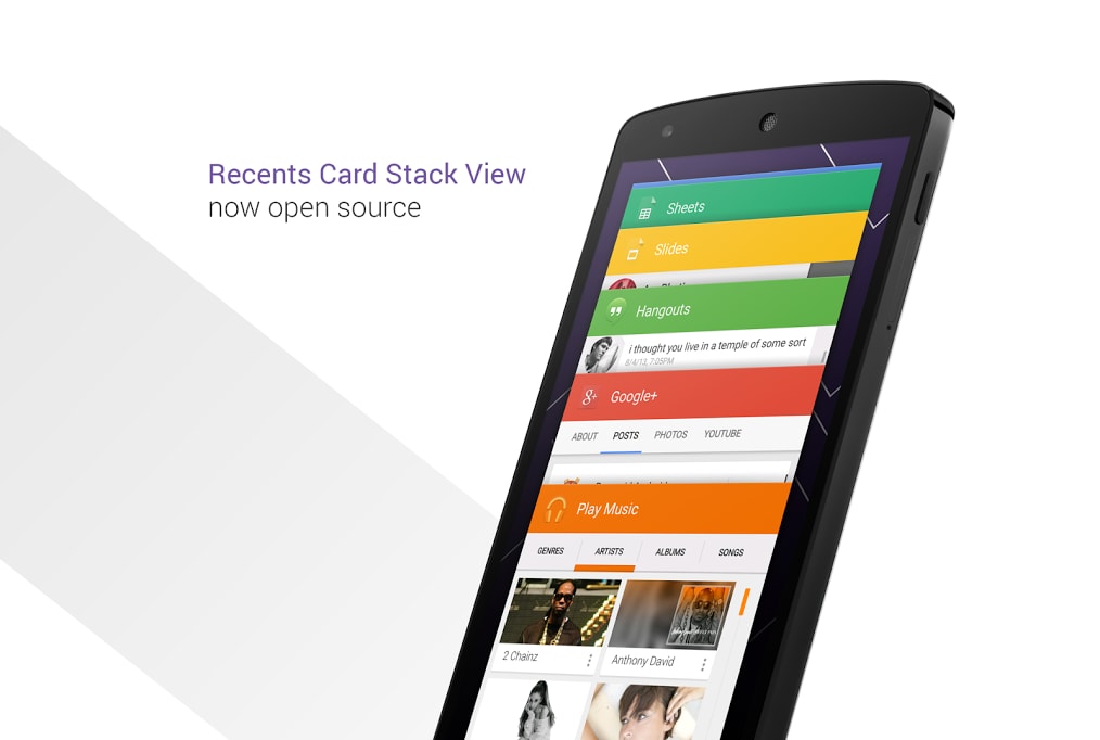 Paranoid Android: anche Card Stack View diventa open source
