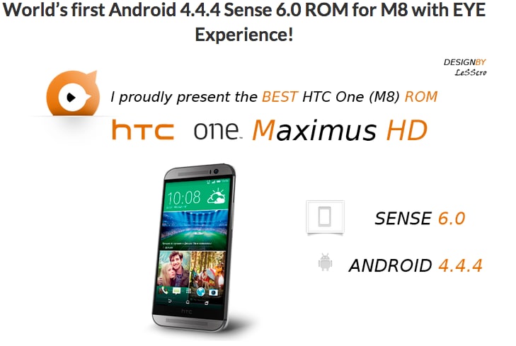 HTC Eye Experience arriva su One (M8) con la ROM Maximus HD