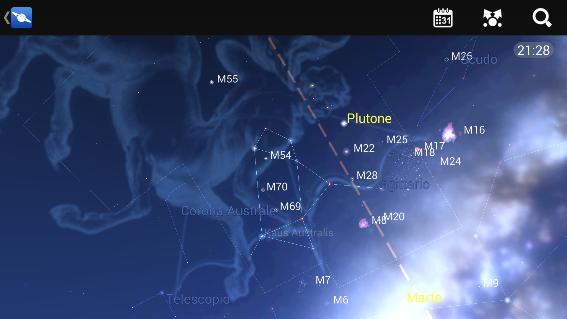 Osservare Il Cielo Con Android Mappa Stellare Androidworld