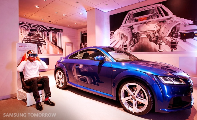Il test drive dell&#039;Audi TT S Coupé? Lo potrete fare in poltrona con Samsung Gear VR