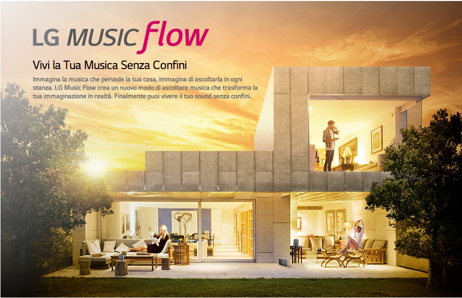 LG Music Flow: la musica di tutta la casa controllata dallo smartphone (video)