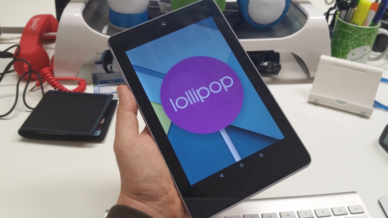 Android 5.0.2 Lollipop è ufficiale, al momento solo su Nexus 7 (2012)