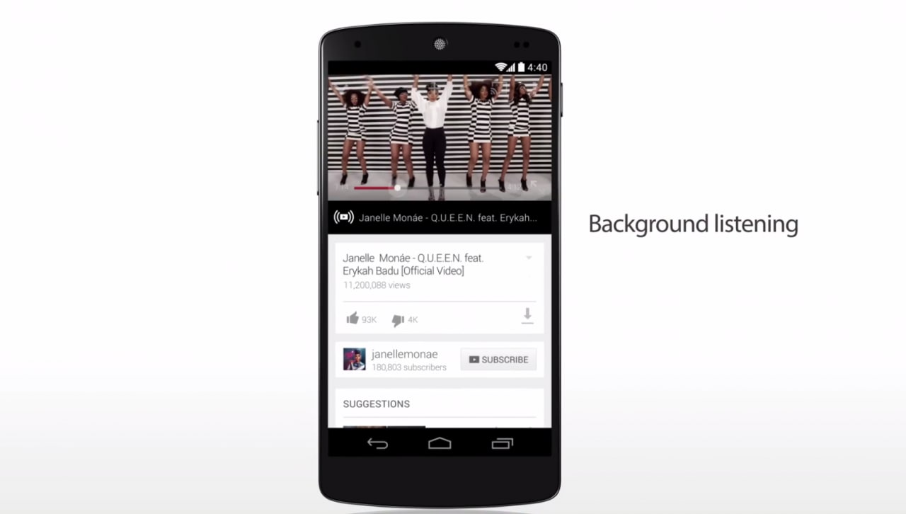 Gli utenti di Google Play Music All Access potranno utilizzare YouTube Music Key gratis