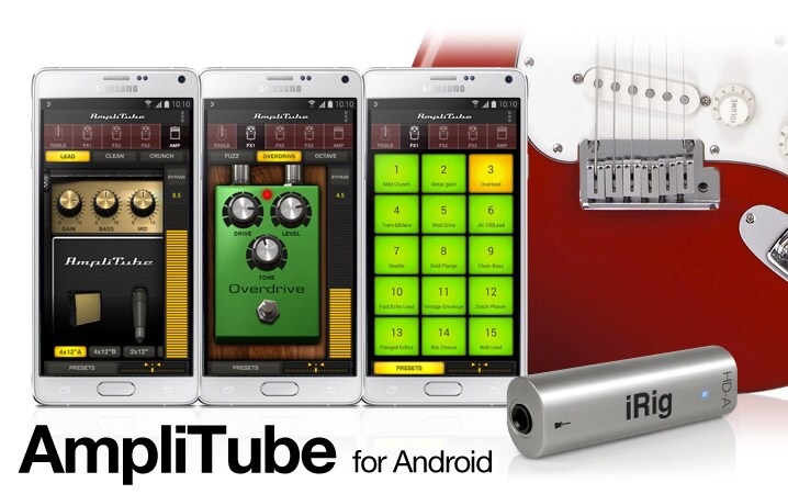 Chitarristi gioite: AmpliTube &amp; iRig HD-A arrivano su Galaxy Note 4 e Note Edge! (video)