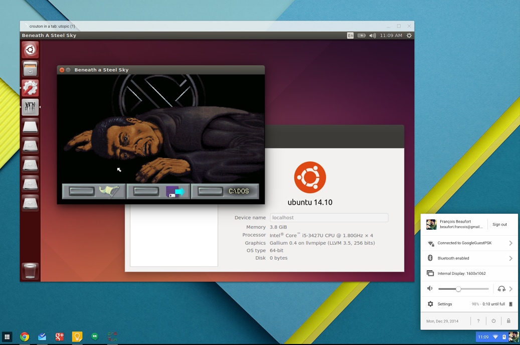Linux in una finestra su Chromebook grazie ad un&#039;estensione