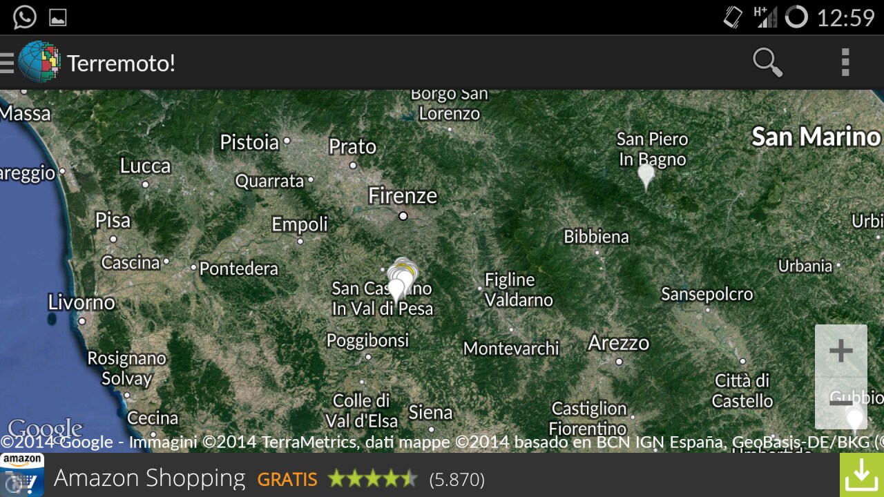 Terremoto, l&#039;applicazione gratuita per controllare i movimenti sismici in Italia (foto)