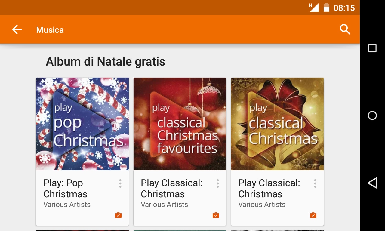 Altri tre album natalizi gratis su Google Play Music