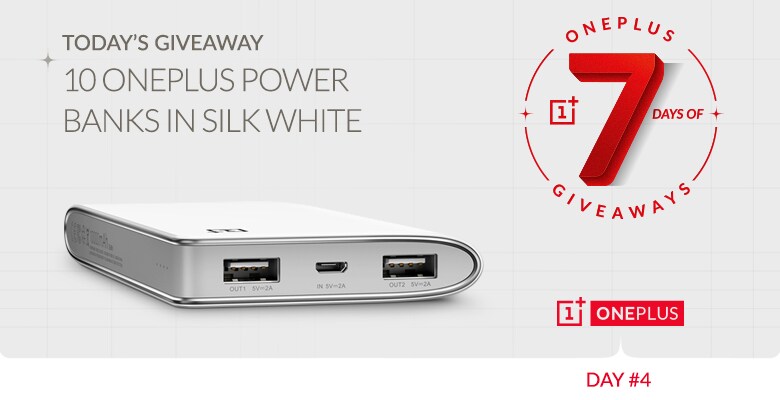 7 giorni di regali da OnePlus #4: power bank da 10.000 mAh