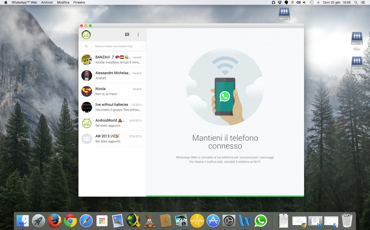 WhatsApp Web: scarica la web app indipendente (anche per Mac OS)