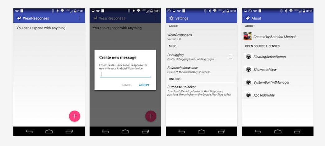 WearResponses, l&#039;app per le risposte personalizzate agli SMS su Android Wear, non necessita più del root