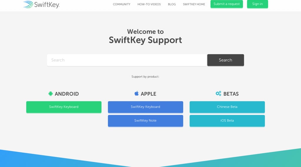 Swiftkey svela il suo nuovo sito dedicato al supporto clienti