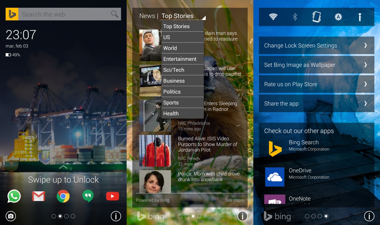 Picturesque, il nuovo lock screen di Microsoft che porta Bing sugli schermi Android (download APK)