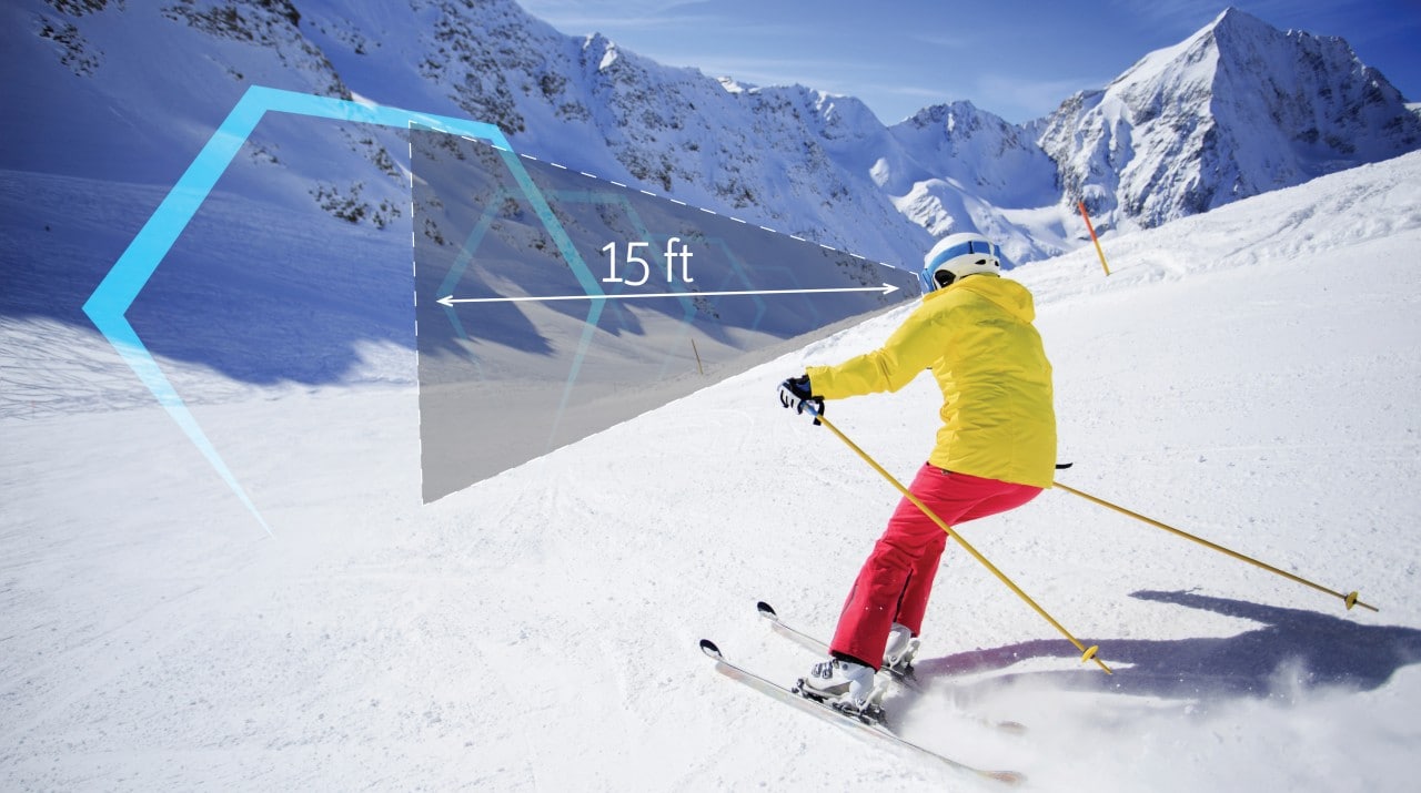 La realtà virtuale arriva sulle piste da sci, con gli occhiali RideOn (foto e video)