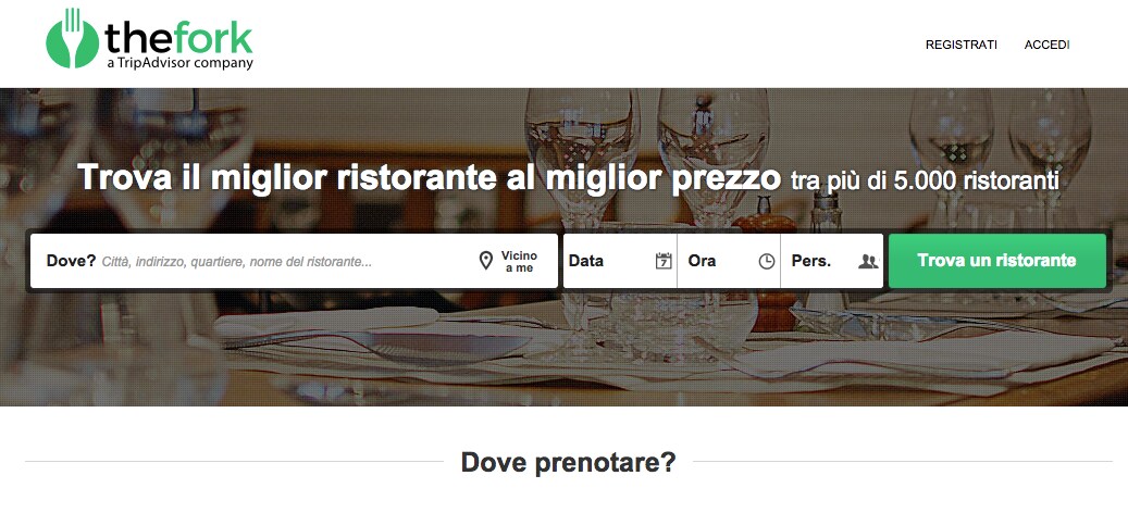 Tripadvisor lancia in Italia The Fork, per farci mangiare a sconto in tanti locali