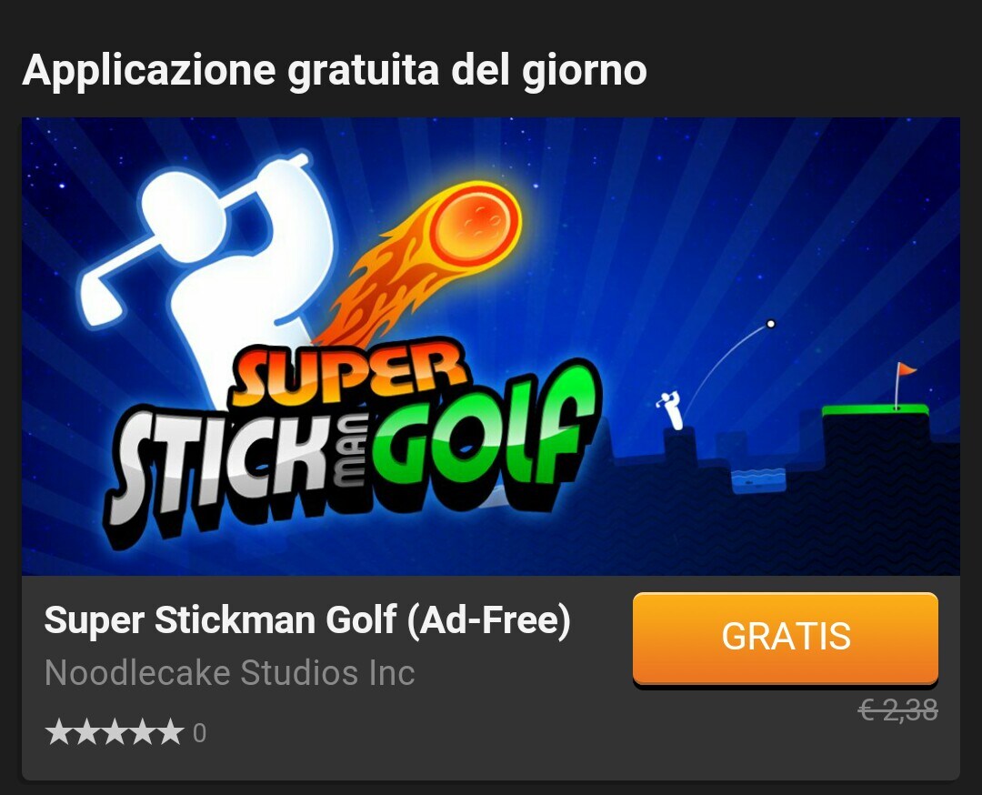 Super Stickman Golf è l&#039;App gratuita del giorno su Amazon App-Shop