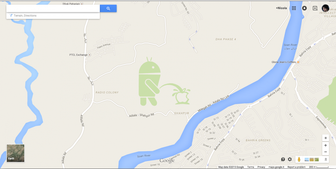 Google Map Maker temporaneamente sospeso a causa dell&#039;androide urinante