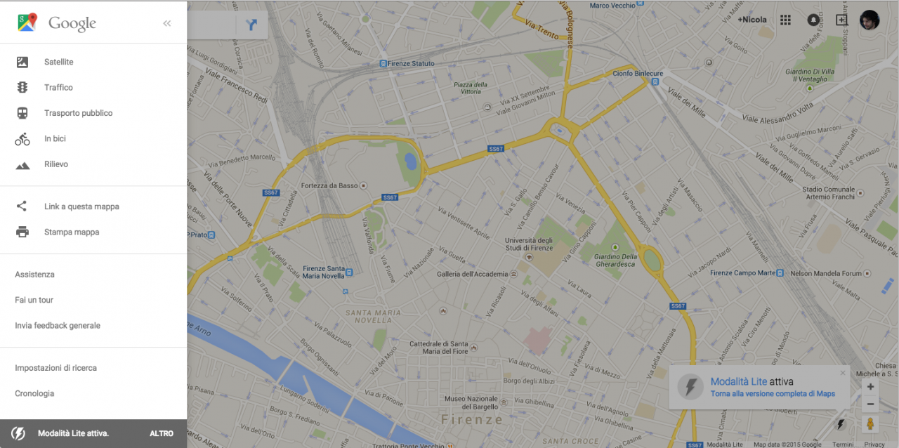 Provate la versione Lite di Google Maps web: sembra quasi Android!