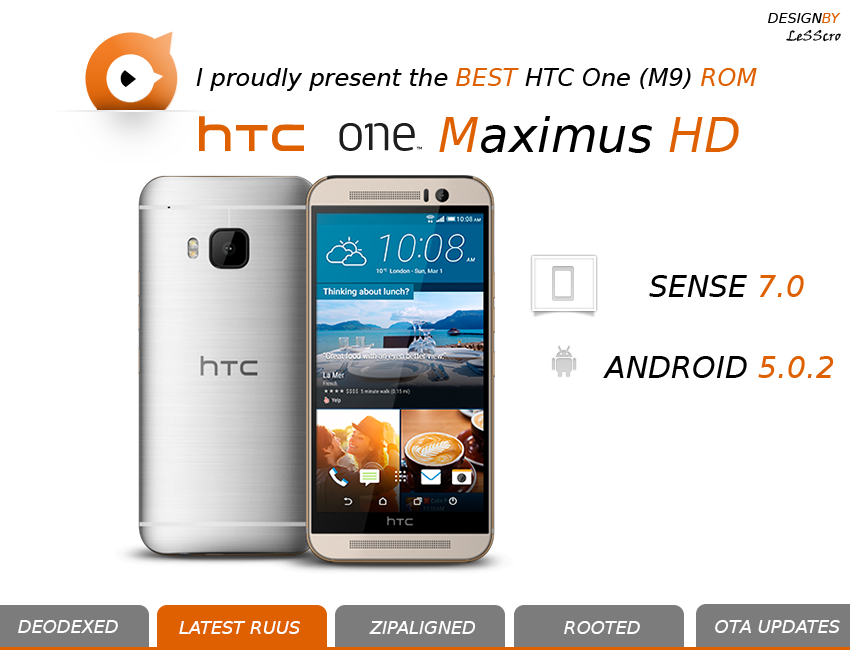 HTC One M9: arriva la prima versione della ROM Maximus HD
