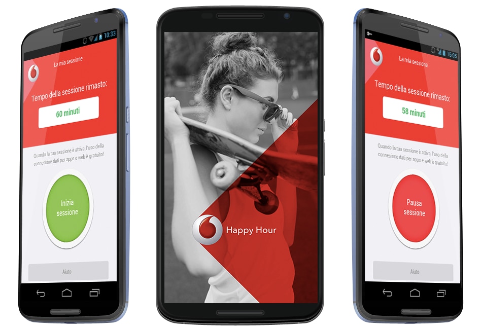 Happy Hour di Vodafone: 1 ora di connessione illimitata a solo 1€! (foto)