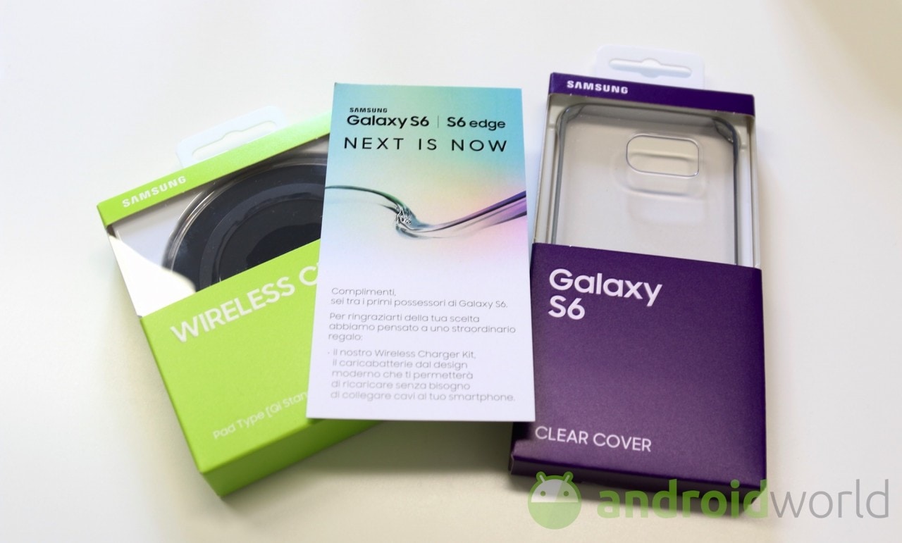 Wireless Charger e Clear Cover per Galaxy S6, la nostra prova (foto)