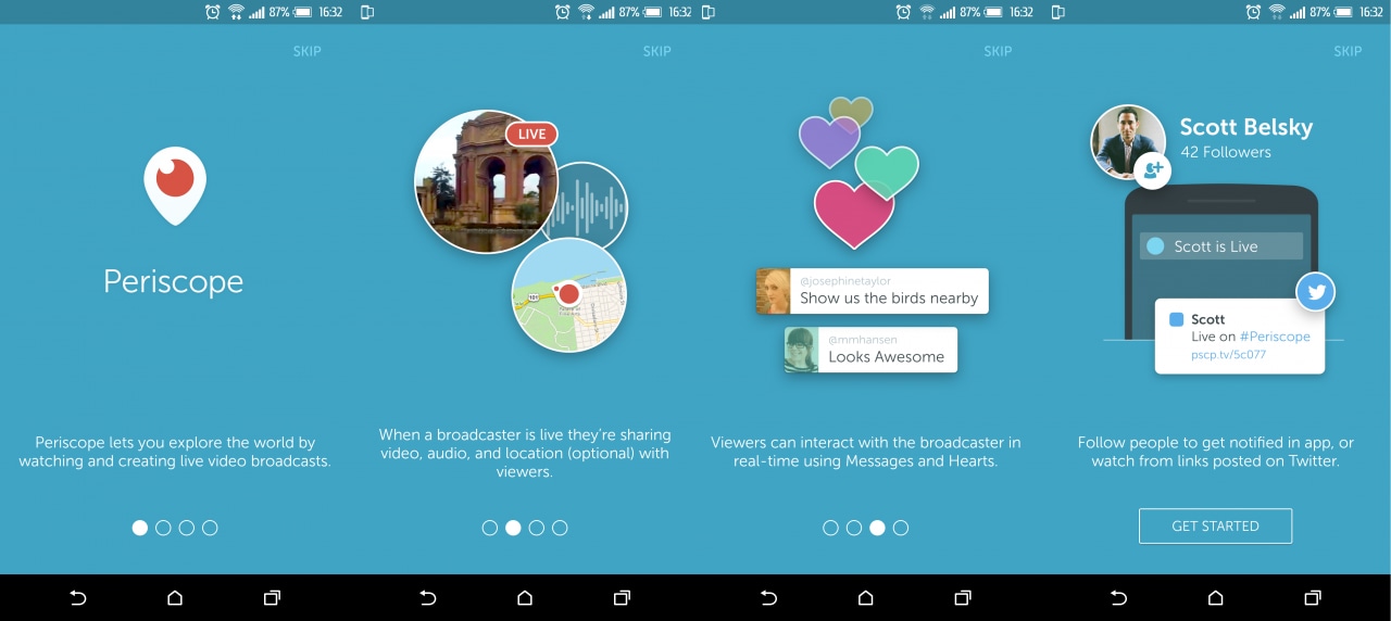 Periscope porta i suoi live streaming su Android (foto)