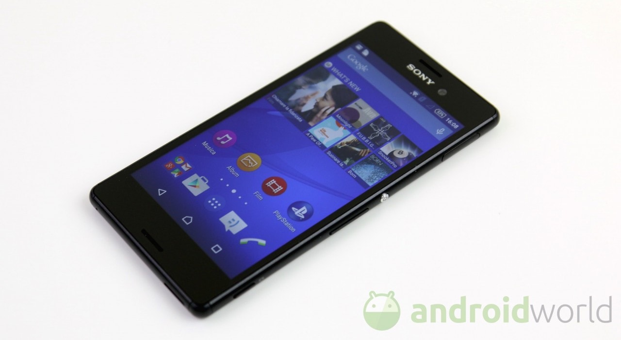 Sony Xperia M4 Aqua rimuove alcune app di Google
