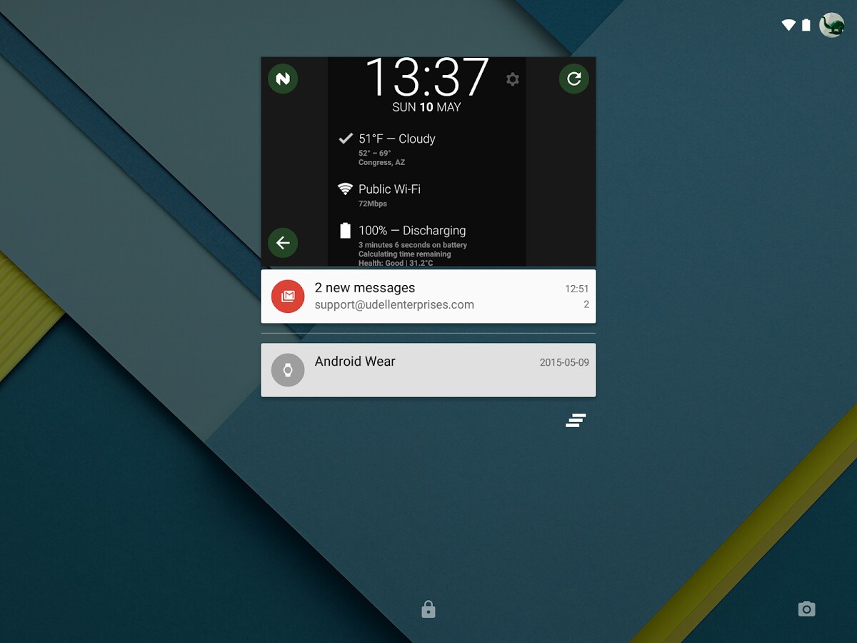 Come riportare i widget nel lock screen in Android Lollipop: Notifidgets (foto)