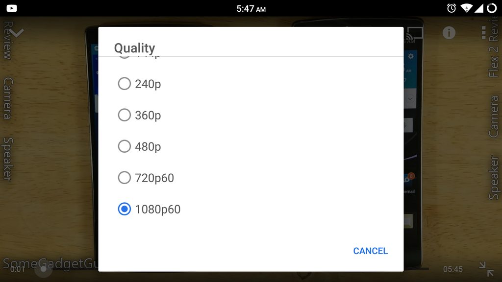 Avete già i video YouTube a 60 fps su Android?