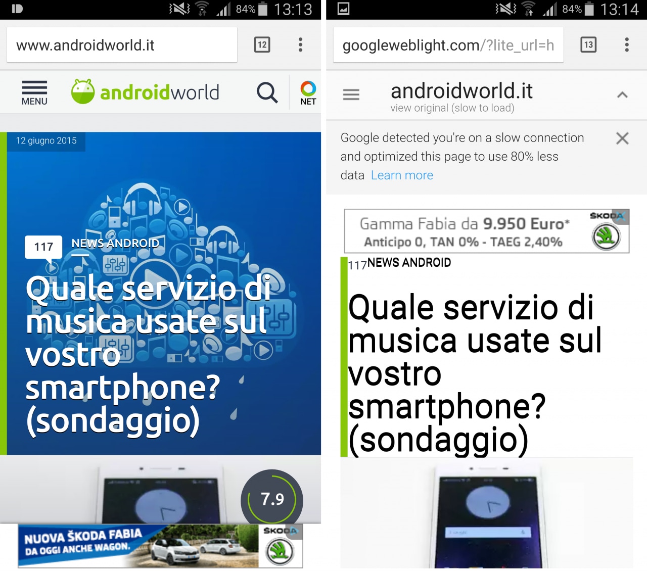 Google Web Light, il servizio per velocizzare il caricamento dei siti che non arriverà in Italia (video)