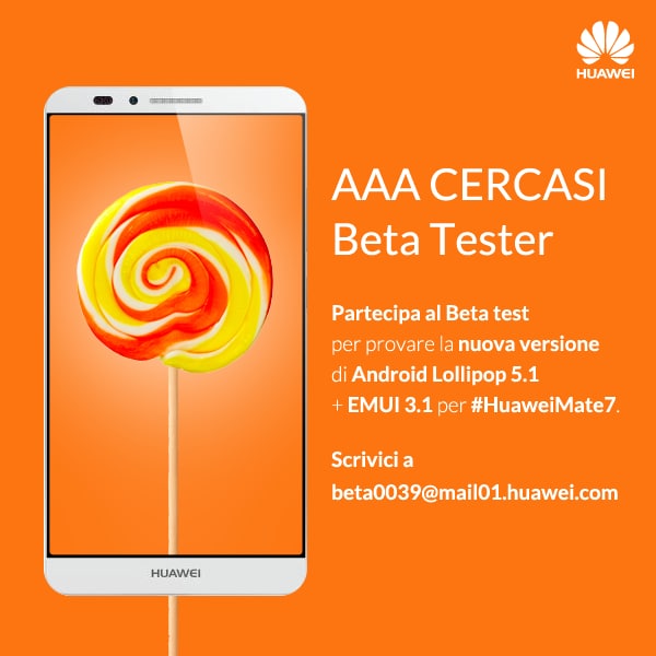 Huawei Mate 7 passerà direttamente ad Android 5.1: beta test a breve