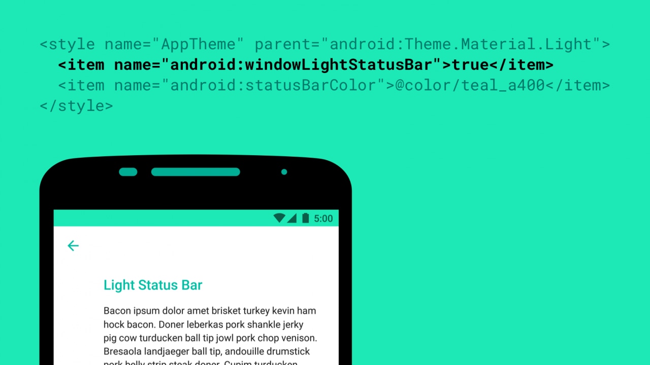 Le icone di stato in Android M potranno diventare scure, a seconda dell&#039;app