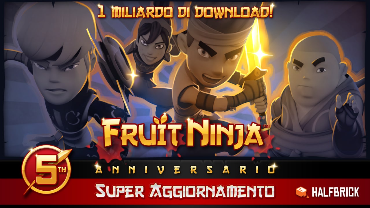 Fruit Ninja compie 5 anni e festeggia con un succoso aggiornamento