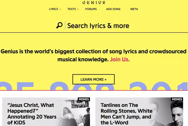 Genius si integra con Spotify, Play Music e altri