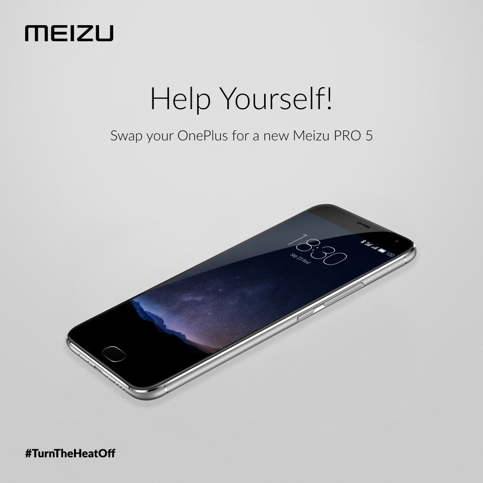 Meizu sfotte OnePlus 2 e vi propone di scambiarlo con Pro 5