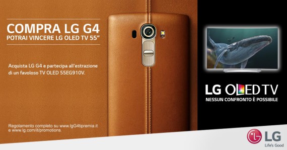 Comprate LG G4 e potete vincere una smart TV LG 55EG910V