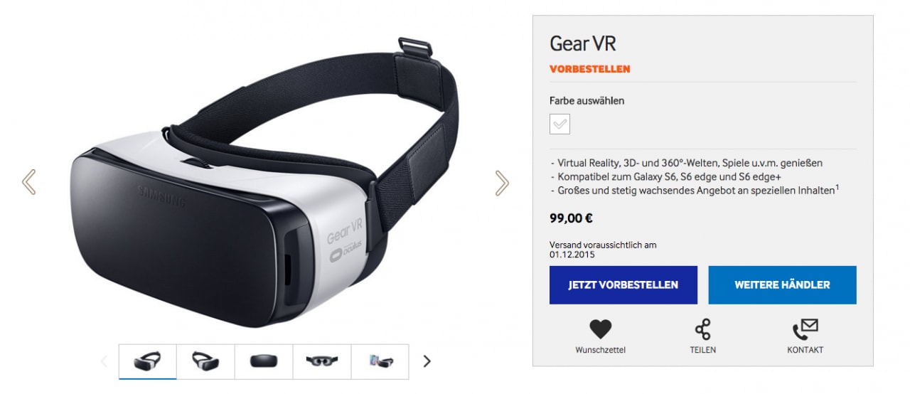 Il nuovo Gear VR porta la sua realtà virtuale in Europa, ma non in Italia