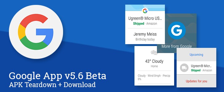Google 5.6 beta aggiunge nuove schede su Android Wear (download apk e foto)