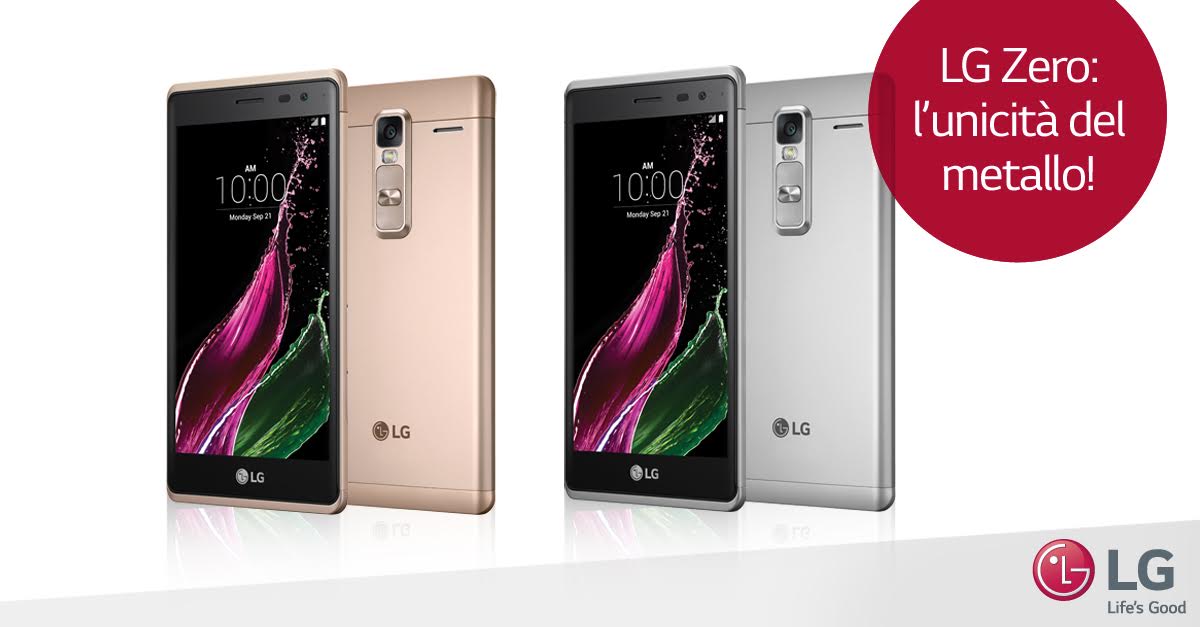 LG annuncia Zero: uno smartphone che vale ben più del suo nome (foto e video)