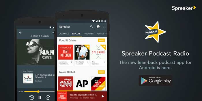 Spreaker Podcast Radio arriva su Android: il vostro nuovo lettore di podcast?