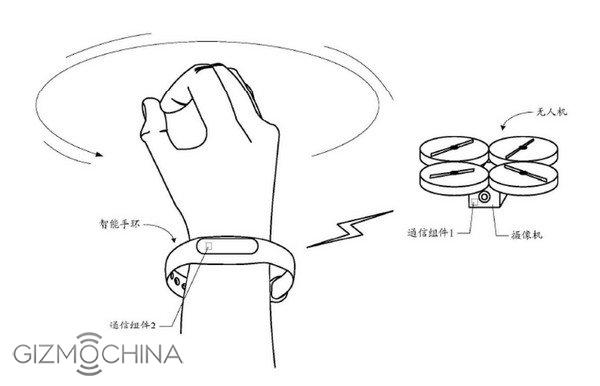 Nuovi brevetti anticipano il rilascio di un drone Xiaomi: si controllerà da Mi Band? (foto)