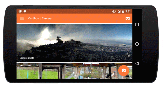 Google lancia Cardboard Camera per creare la realtà virtuale con lo smartphone (foto)