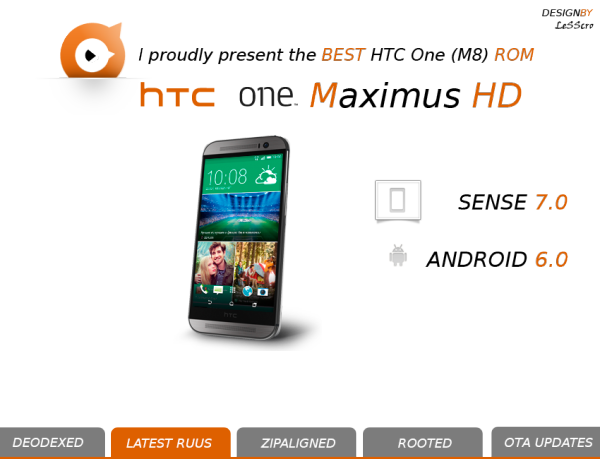 LlabTooFeR aggiorna la ROM MaximusHD per HTC One (M8) e One M9