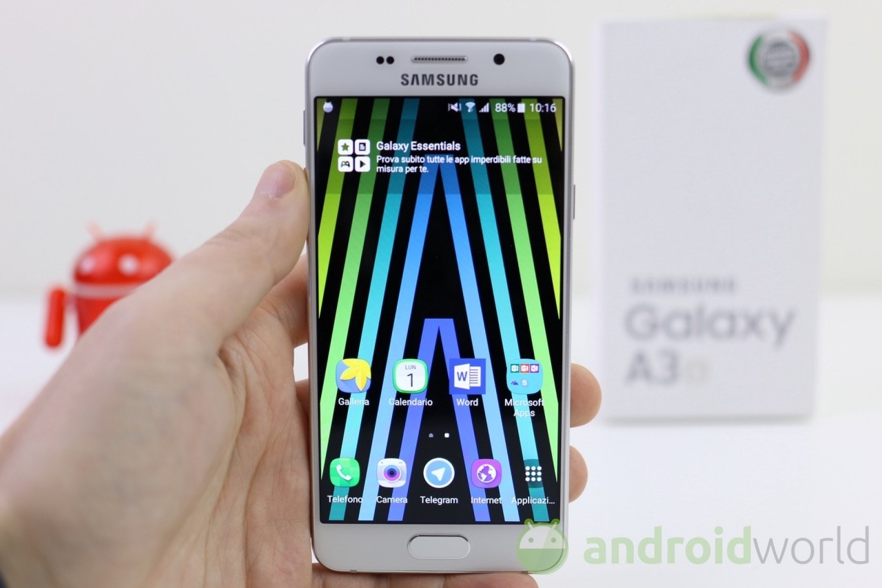 Samsung Galaxy A3 2016 si aggiorna a Marshmallow anche in Italia