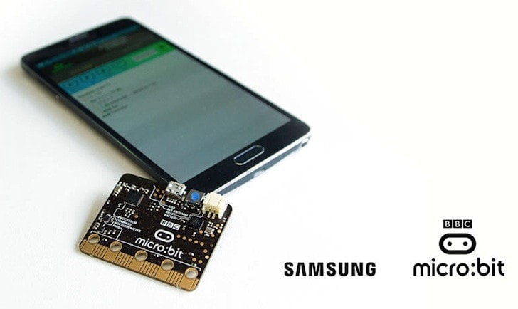 Samsung vi permette di programmare il micro:bit di BBC in mobilità, con quest&#039;app