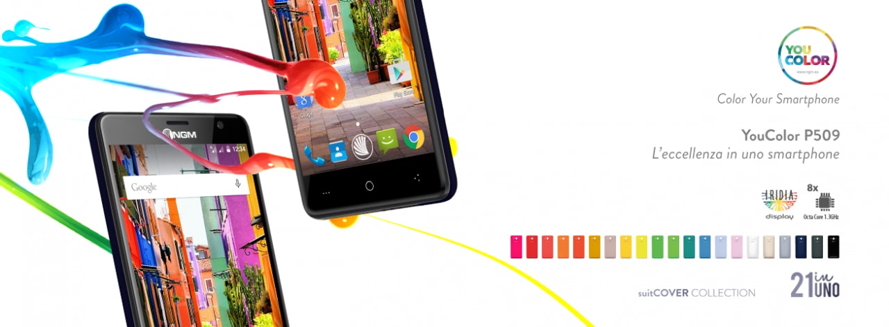 NGM presenta You Color P509 e P552, con ben 21 cover personalizzabili (foto)